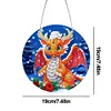 Diamond Painting Double Sided Christmas Dragon Suncatcher Hanging Decoration