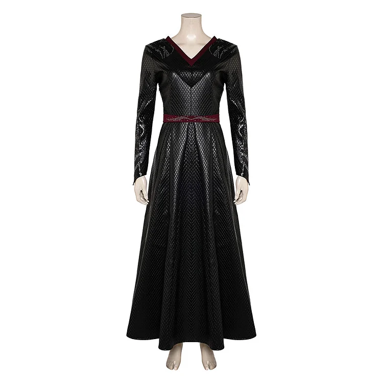 House Of The Dragon Season 2 (2024) Rhaenys Targaryen Warrior Black Outfits Cosplay Costume Halloween Carnival Suit