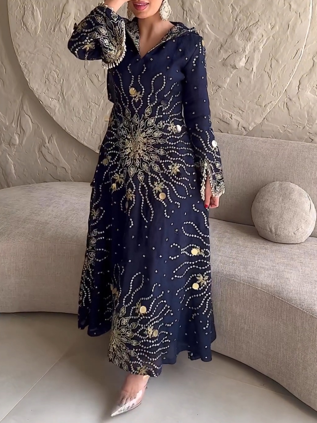 Retro Elegant Casual Hooded Dress | Oxredo Shop Ramadan Sale