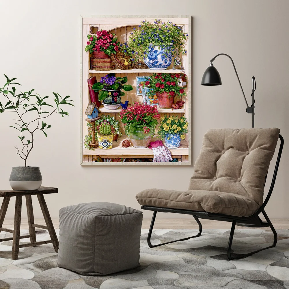 Flower Rack - Paint By Number(40*50cm)