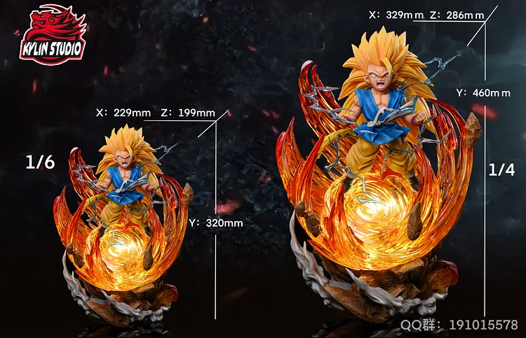 PRE-ORDER HU BEN Studio - Dragon Ball Super Saiyan 3 Son Goku 1/6