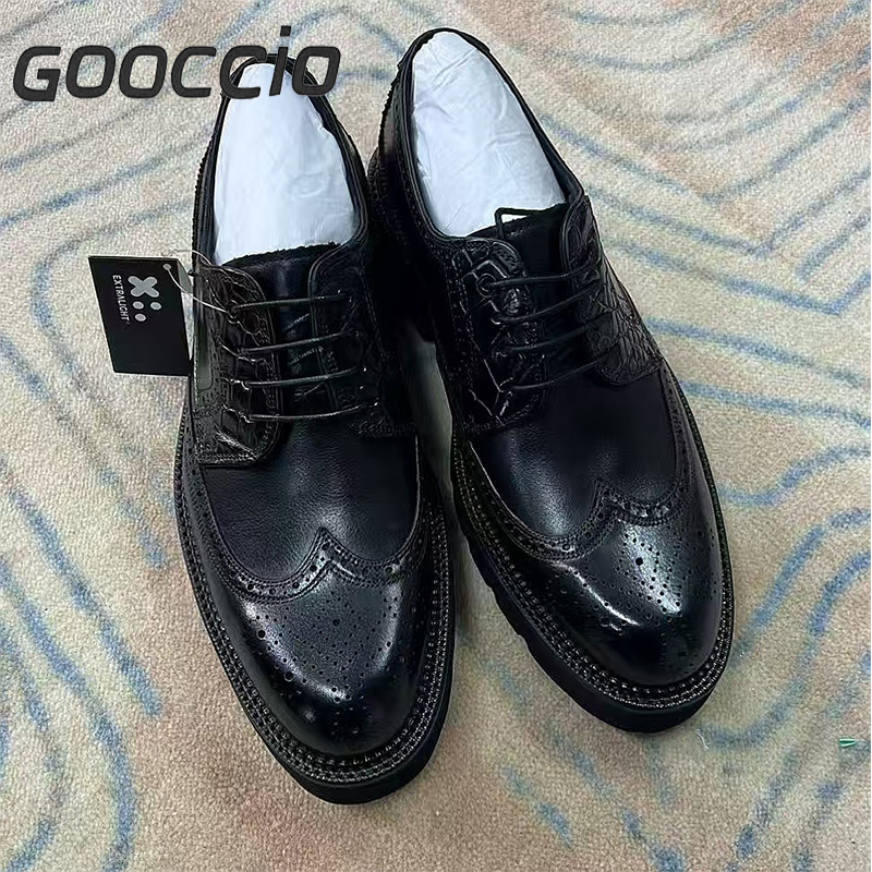 YH198 Prenium Calf-Skin Dress Shoes/Derby Shoes For Men GOOCCIO   