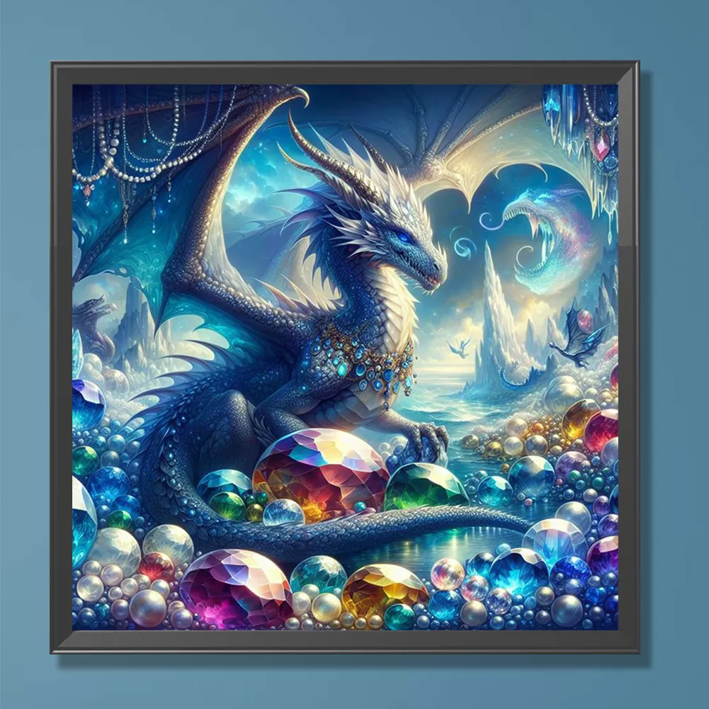 Diamond Painting - Full Round Drill - Dragon(Canvas|30*30cm)