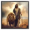 Jesus Lion-11CT Stamped Cross Stitch 40*40cm