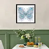 Blue Butterfly DIY Partial Drill Diamond Painting Kit for Adults 30x30cm