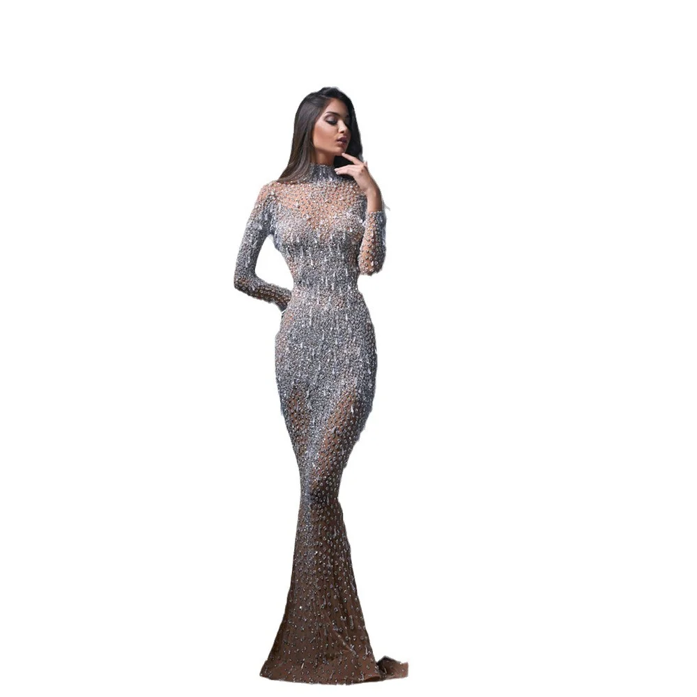 Uveng Uveng 2025 New Women's Hot Long Sleeves Sexy Long Dress Evening Dress Dress Dress