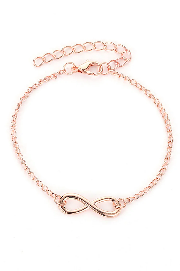 Twisted Number Eight Fashion Alloy Bracelet