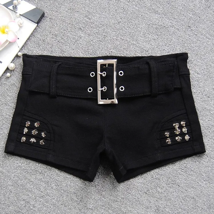Y2K Low Rise Snaps Front Streetwear Pants for Women