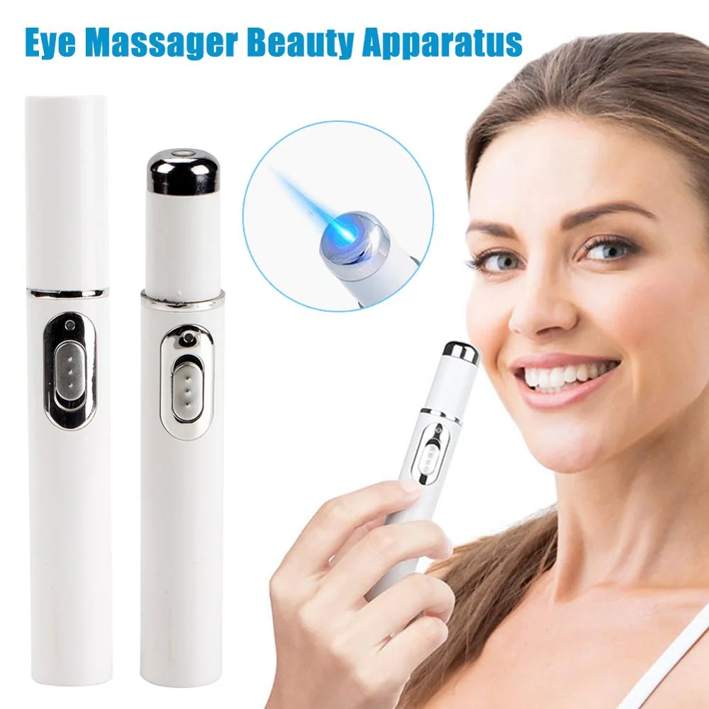 Acne Laser Pen Wrinkle Removal Machine Portable Durable Blue Light Therapy Massage Relax Soft Scar Dark Circles Remover Device