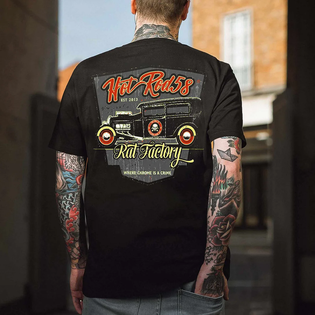 HOT ROD 58 Classic Car Print Men's T-shirt