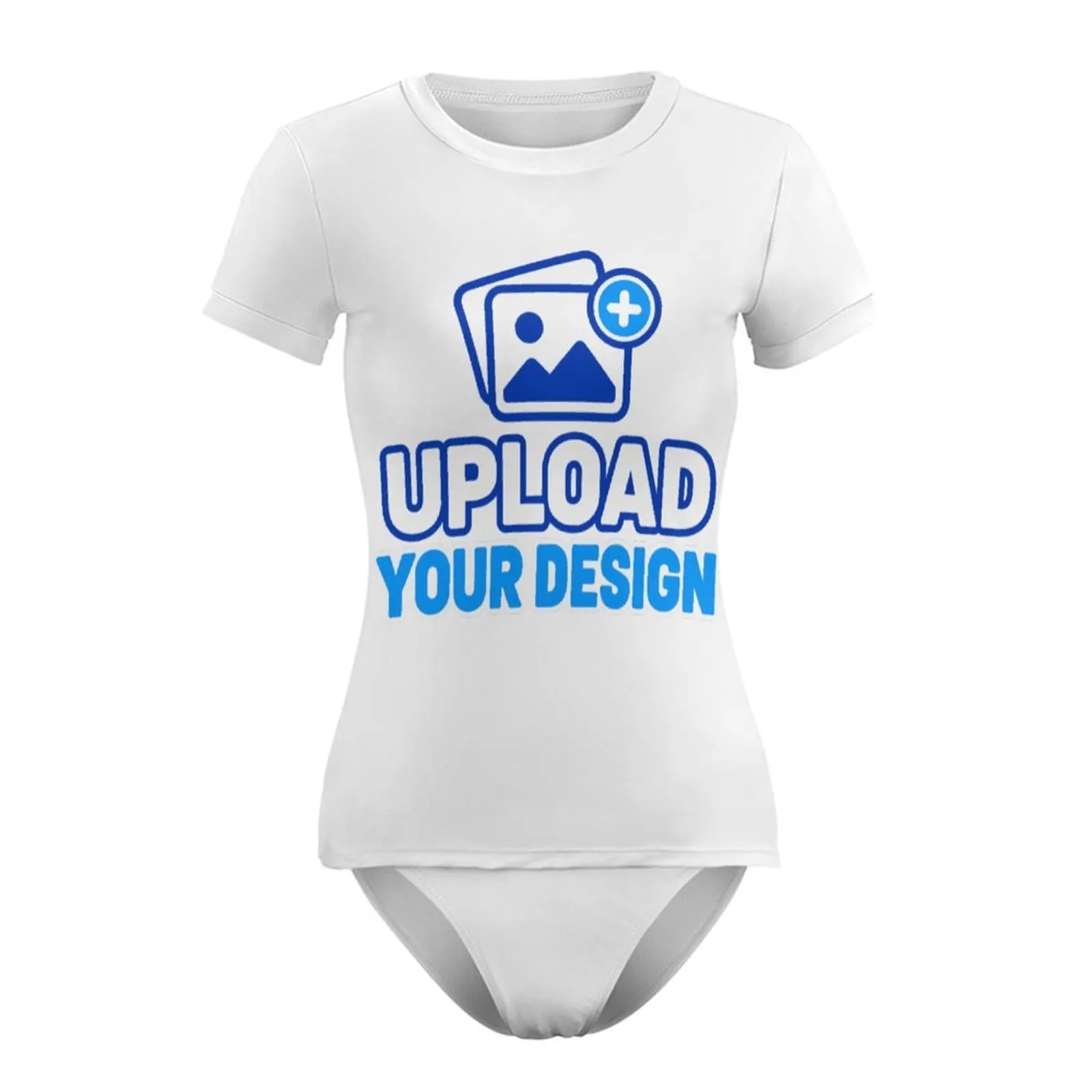 Short-Sleeve Triangle Bikini Set &ndash; personalized print product image 9
