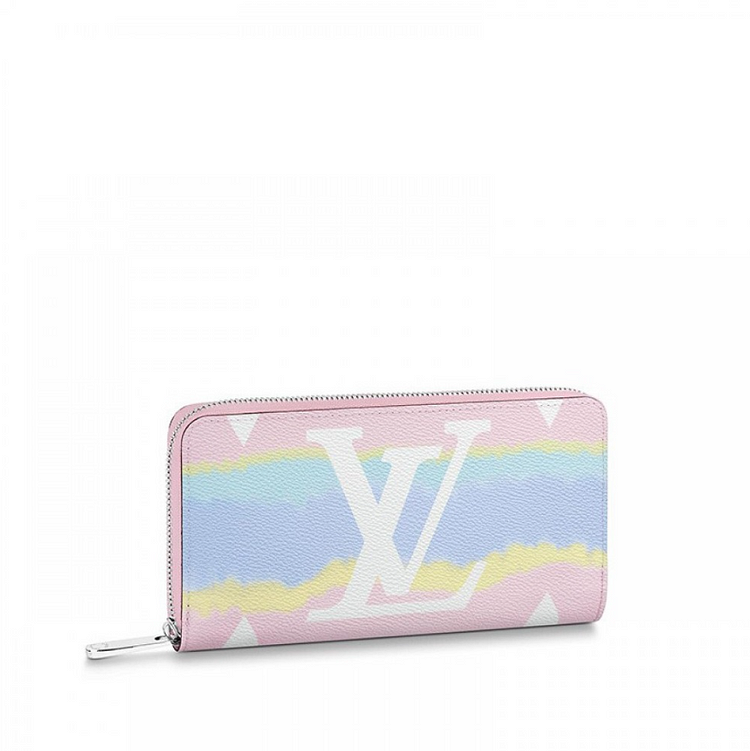 LOUIS VUITTON Escale Monogram Coated Canvas Zippy Wallet Pastel