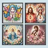 Religiöse Jesus Maria - speziell geformtes Diamantgemälde - 40*40cm
