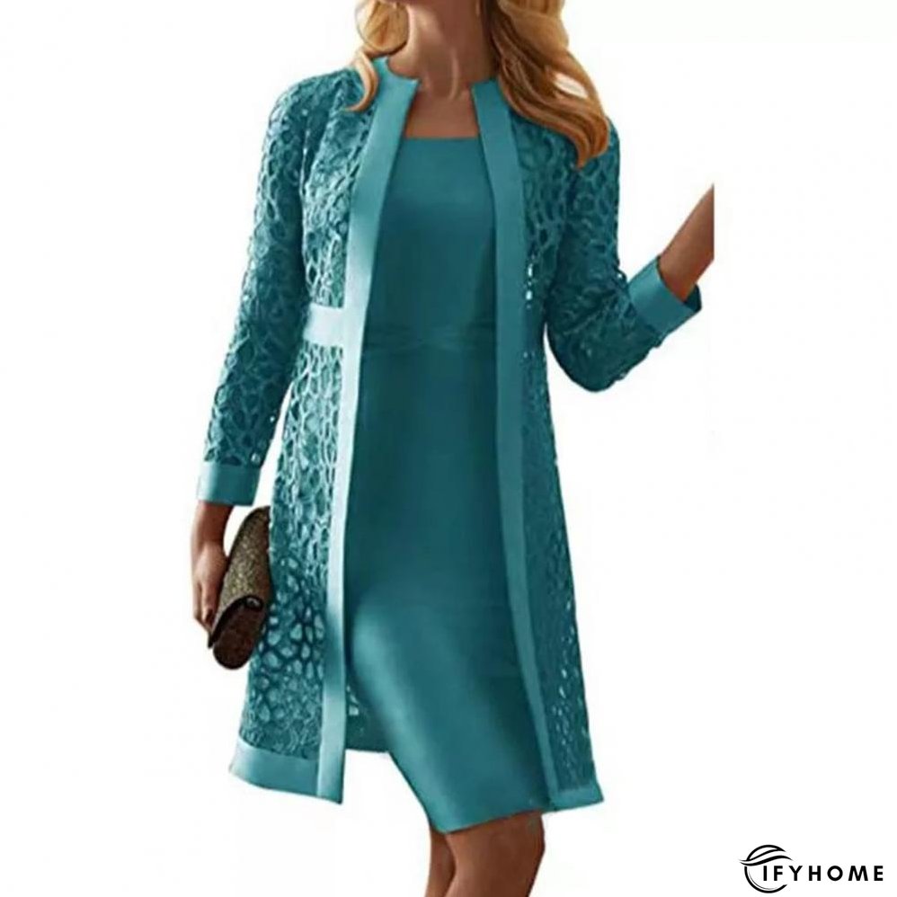 Women's Fashion Long Sleeve Formal Party Midi Dress | IFYHOME