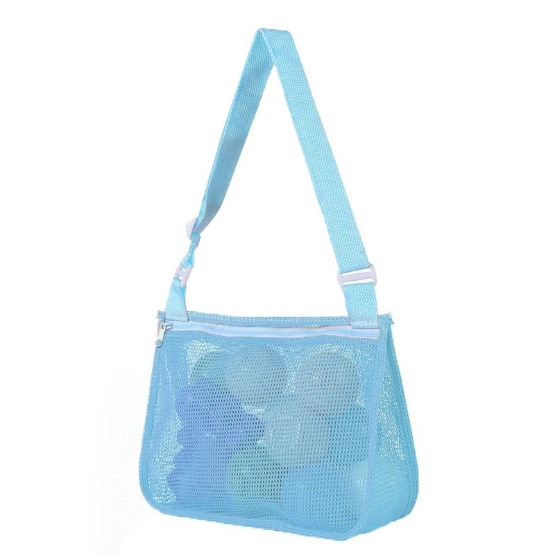 New Color Matching Children’s Toy Bag Shell Storage Bag Travel Beach Bag Hollow Transparent Beach Bag