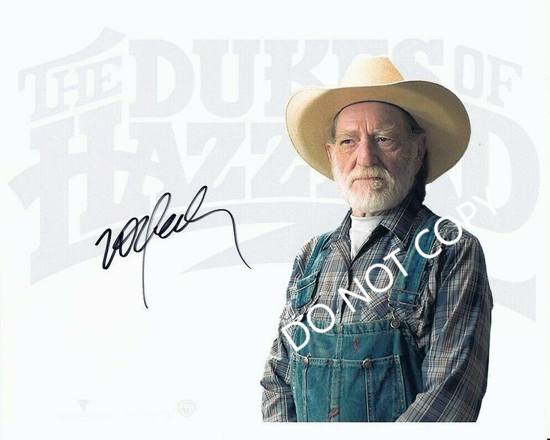 WILLIE Nelson The DUKES Of HAZZARD 8 x10 20x25 cm Autographed Hand Signed Photo Poster painting