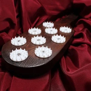 pornhint Pornhint Vampire paddle BDSM wood, acrylic spikes