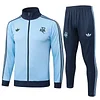 Joyfball 2024/2025 Argentina Long Zipped Jacket Baby Blue Football Jersey 1:1 Thai Quality （Vintage style）