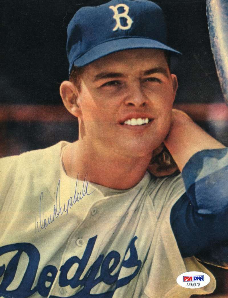 Don Drysdale Psa Dna Coa Hand Signed 60`s 6x9 Photo Poster painting Authentic Autograph