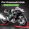 XLG Kawasaki H2R Dynamic Motorcycle Alloy Model 1:6 Large Simulation Motorcycle Ignition Start Model