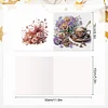 (US Local)6Pcs Coffee Afternoon Tea DIY Diamond Painting Card Diamond Drawing Card