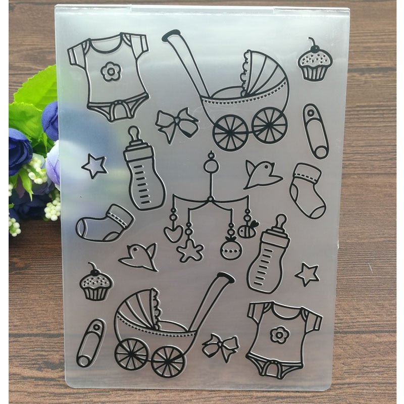 Baby suits Plastic Embossing Folders for DIY Scrapbooking Paper Craft/Card Making Decoration Supplies