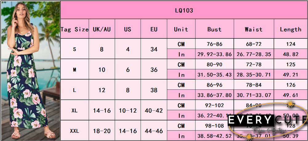 Adjustable Spaghetti Strap Floral V Neck Maxi Dress