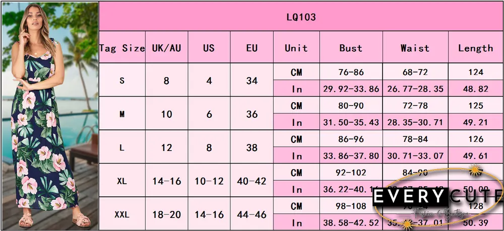 Adjustable Spaghetti Strap Floral V Neck Maxi Dress