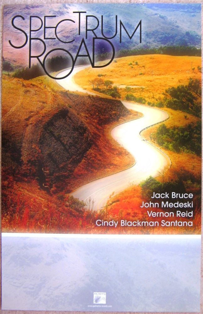 SPECTRUM ROAD Album POSTER Jack Bruce / John Medeski / Cindy Santana / V. Reid