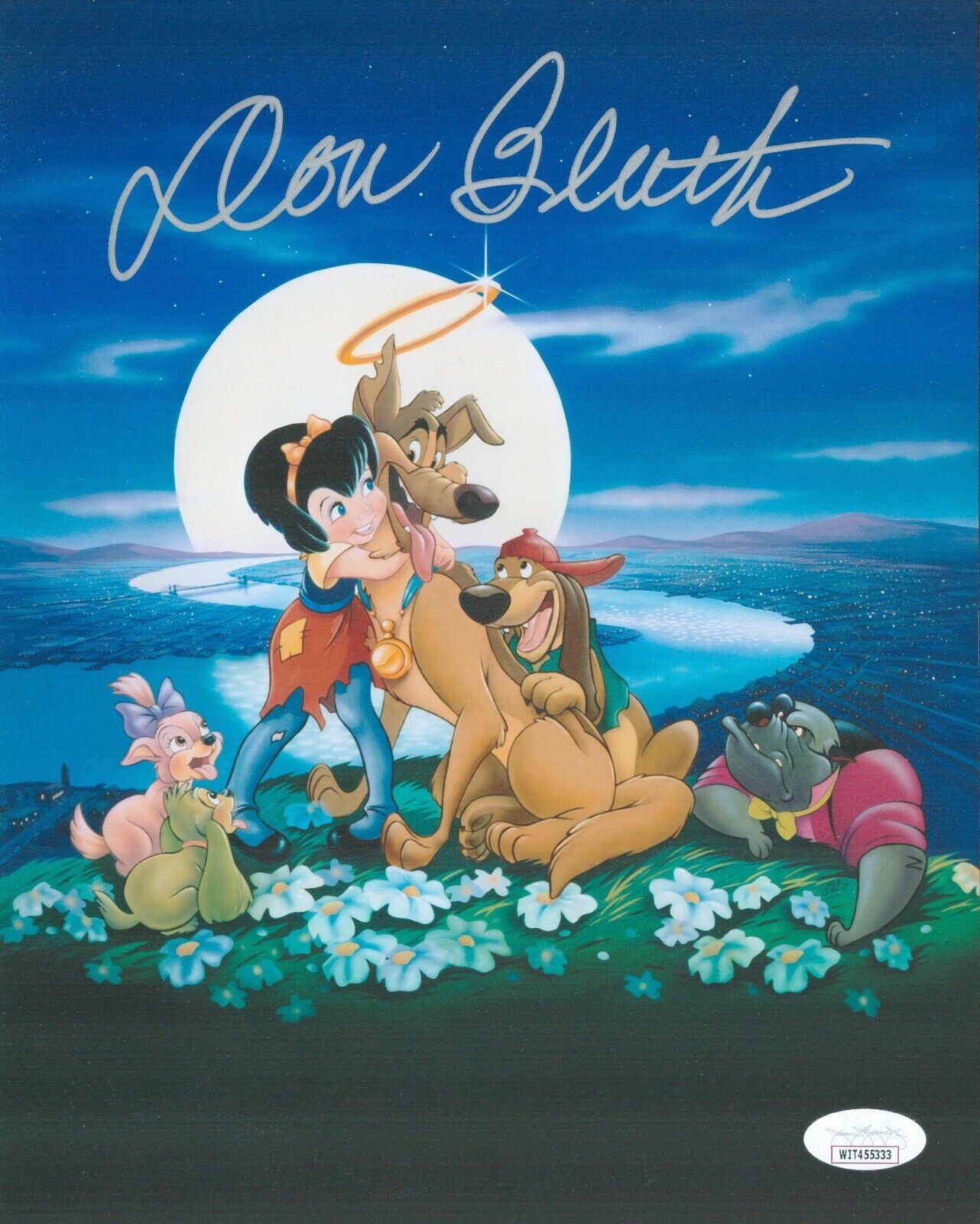 Don Bluth Hand Signed 8x10 All Dogs Go To Heaven Authentic Autograph JSA COA WIT