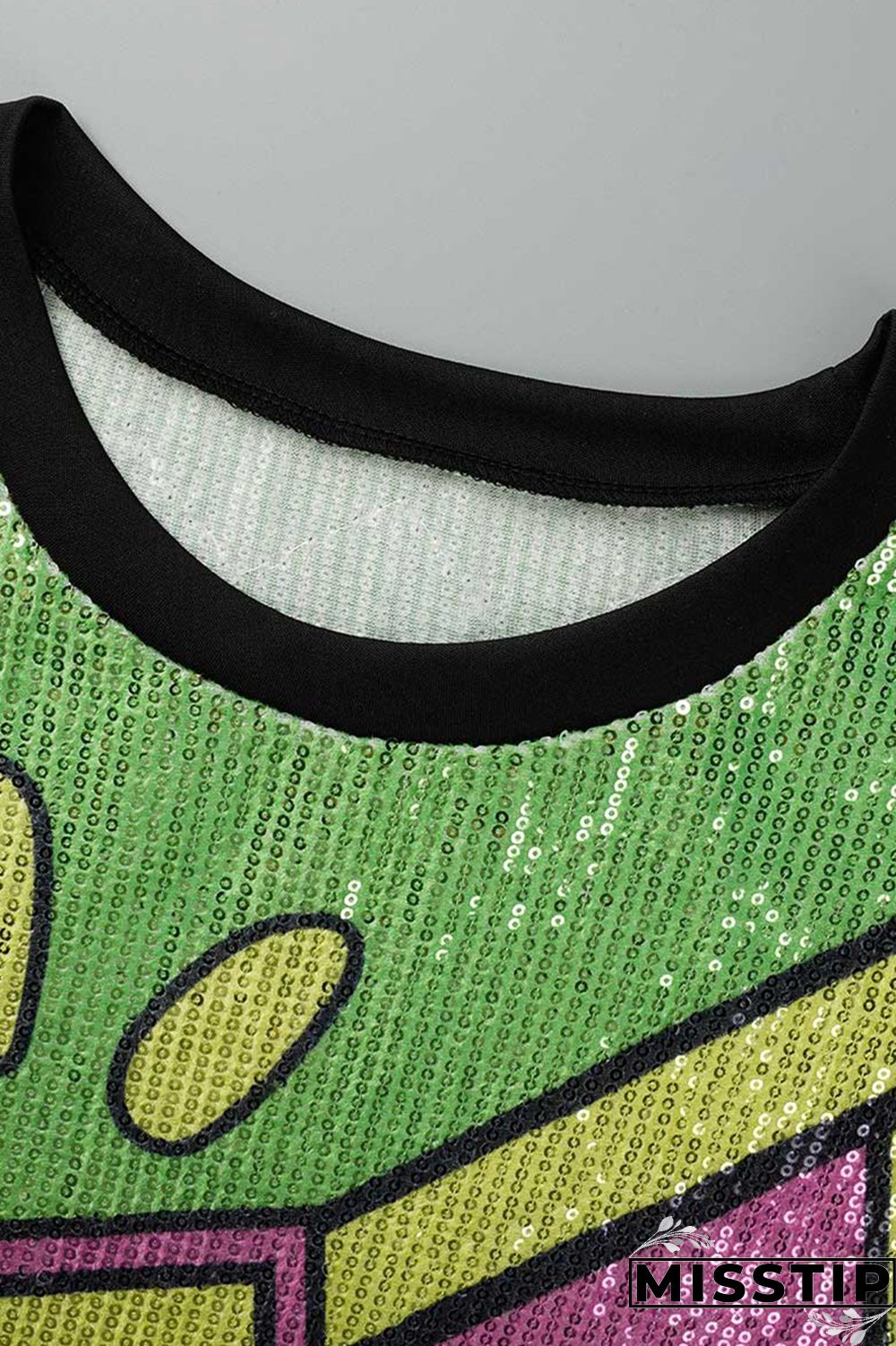 Rose Red Fashion Casual Patchwork Sequins O Neck A Line Dresses