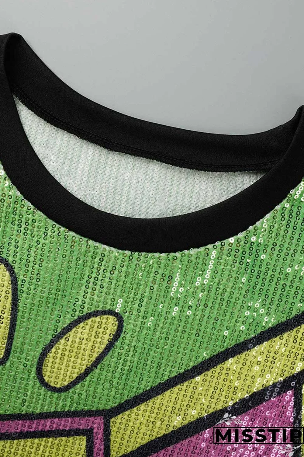 Rose Red Fashion Casual Patchwork Sequins O Neck A Line Dresses