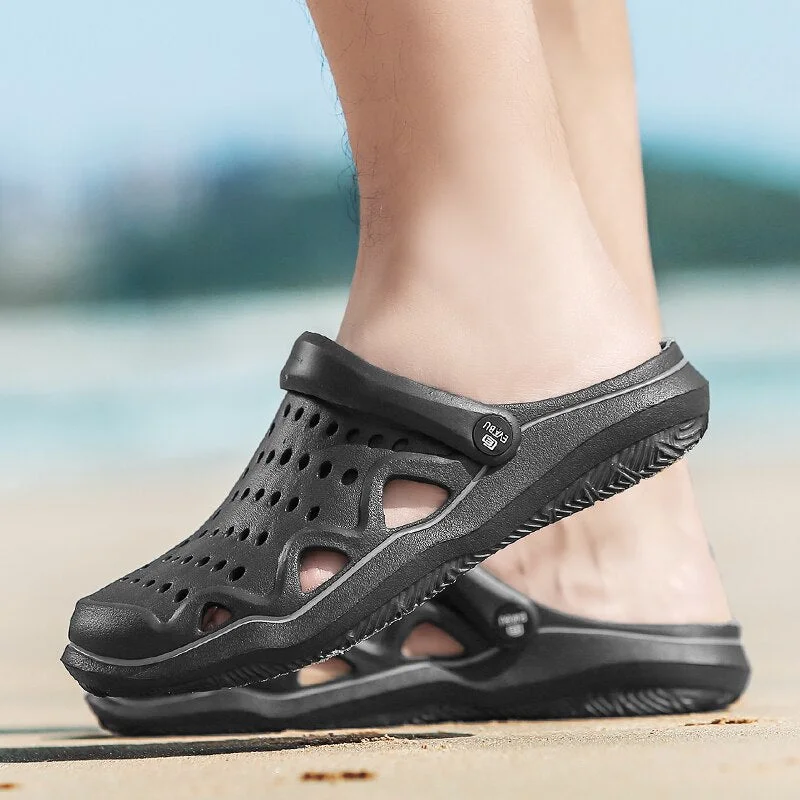 2020 New Summer Jelly Shoes Men Beach Sandals Slippers Men Flip Flops Light Sandalias Outdoor Summer Chanclas Cheap Sandals
