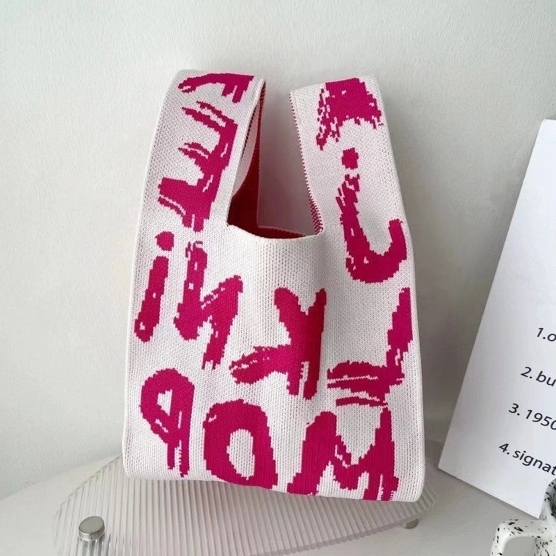 Korean Style Spring And Summer New Arrival Women’s Bag Handbag Bag Fashionable Simple Niche Knitted Bag Vesel Bag Crossbody Bag