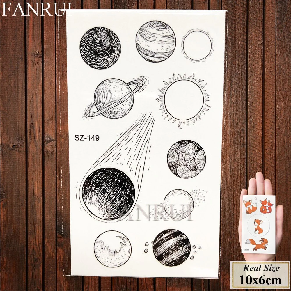 FANRUI Forest Bear Deer Temporary Tattoo Stickers Women Women Elk Fake Tatoo Body Arm Buy Summer Style Tattoo illustration Tree