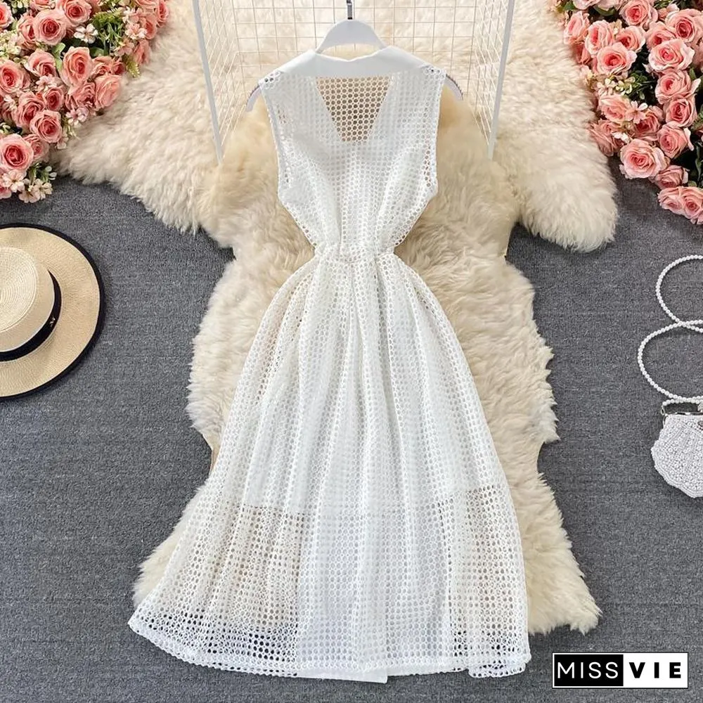Fashion Sleeveless Two-Piece Set P11699