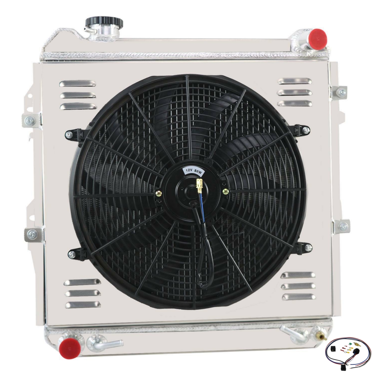 4 Row Radiator Shroud Fans for 1988-1995 Toyota Pickup 4Runner SR5 DLX ...