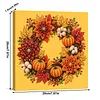 Framed Pumpkin Kapok - Pearls Painting Kit DIY Diamond Painting Pearl Dot Crafts 20x20CM