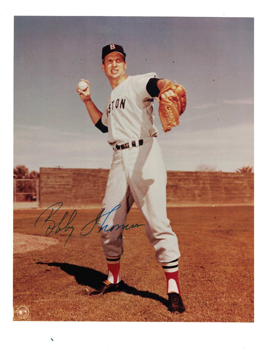 Bobby Thomson Boston Red Sox Signed 8x10 Photo Poster painting W/Our COA