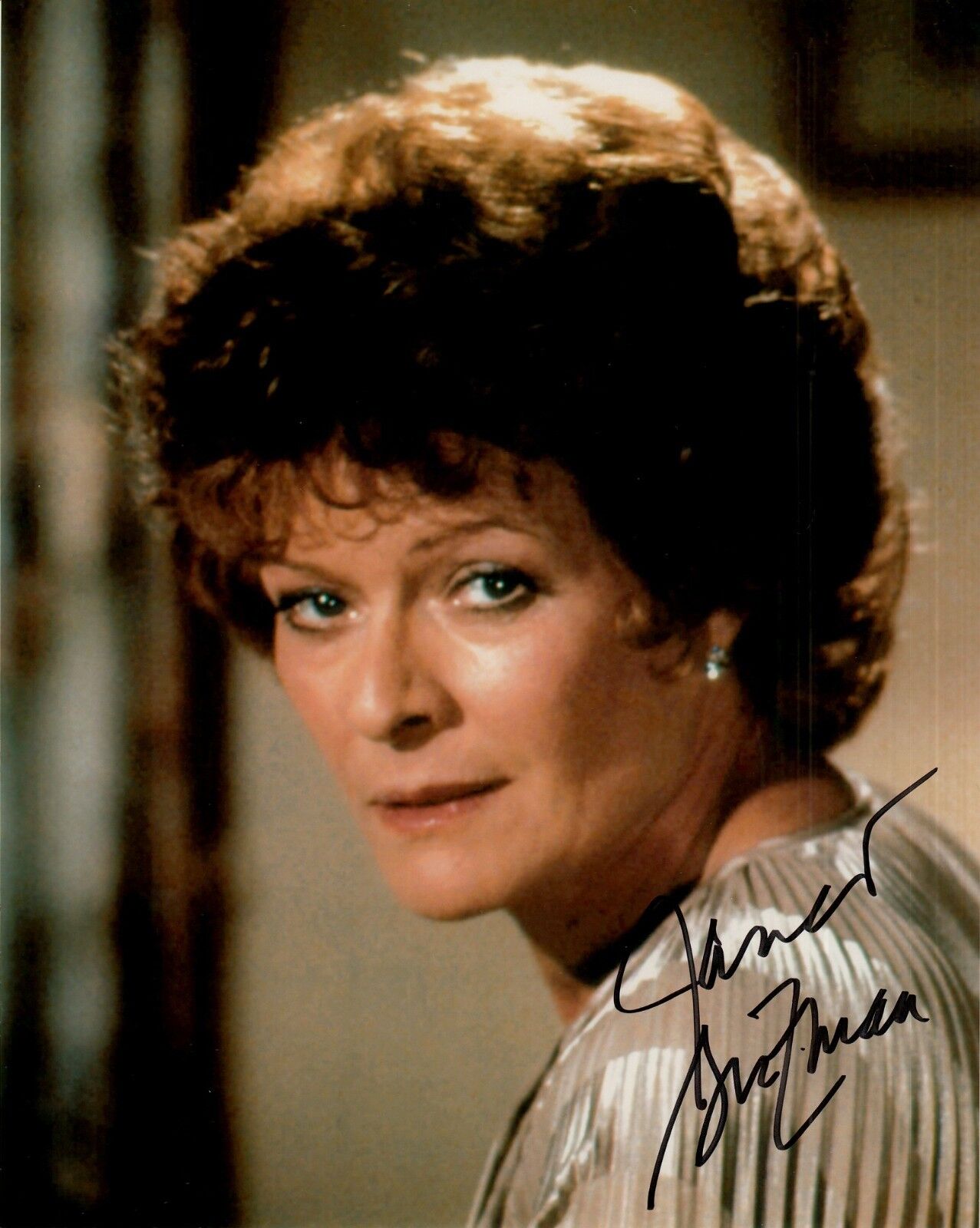 JANET SUZMAN hand-signed FANTASTIC YOUNG 8x10 portrait closeup w/ UACC RD COA