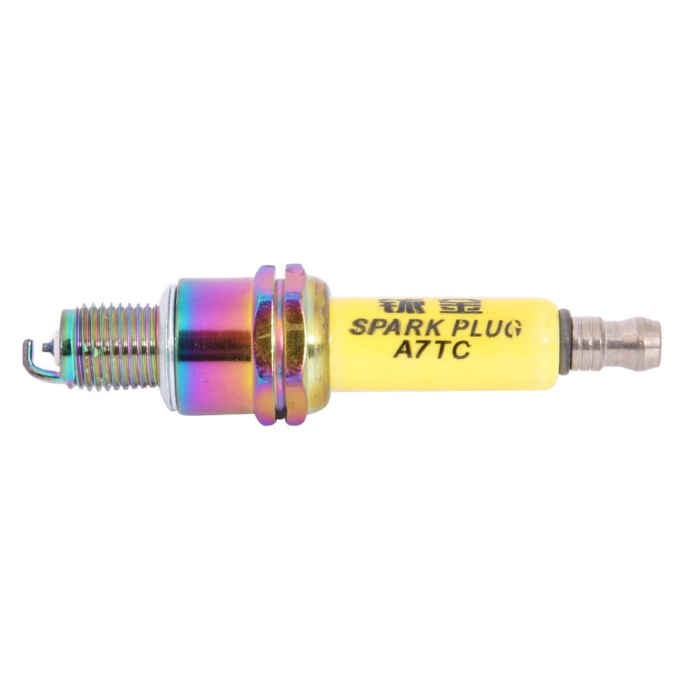

High Performance A7TC Spark Plug for Motorcycle Scooter ATV Dirt Bike Moped, 1 pc, 501 Original