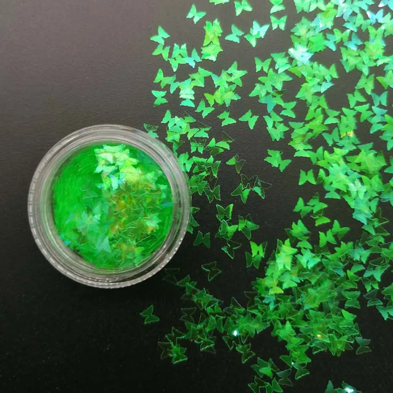 Gold Silver Glitter Nail Foil Sticker Adhesive Transfer Paillette Flake Full Cover Weed Leaf Decal Decor Decoration Manicure