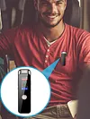 Digital Voice Recorder Type-C Rechargeable Small Tape Recorder Device with 7-Level Adjustable Voices Control for Lectures Meetings Interviews