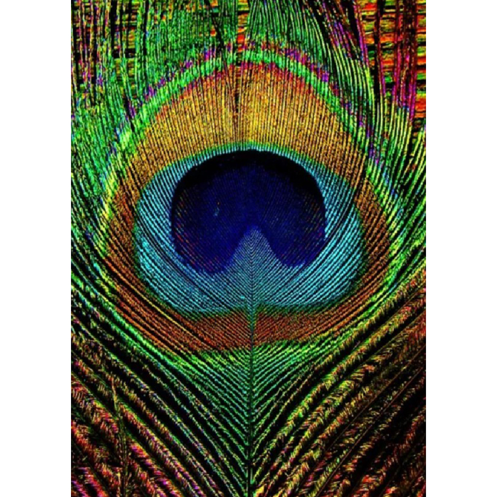 

Peacock Feather-Round Drill Diamond Painting-30x40CM, 501 Original
