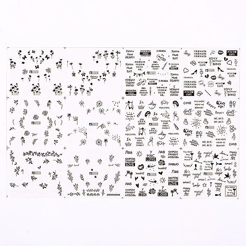 12Pcs Summer Fruit Water Decals Fruit/Kiwi/Banana/Lemon/ Strawberry Designs DIY Nail Stickers Wraps Slider Decoration