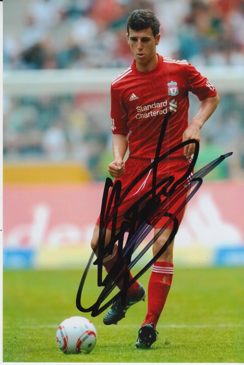 LIVERPOOL HAND SIGNED DANIEL AYALA 6X4 Photo Poster painting 1.