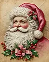 DIY Pearl Painting - Handmade Self - Adhesive Pearls - Santa Claus