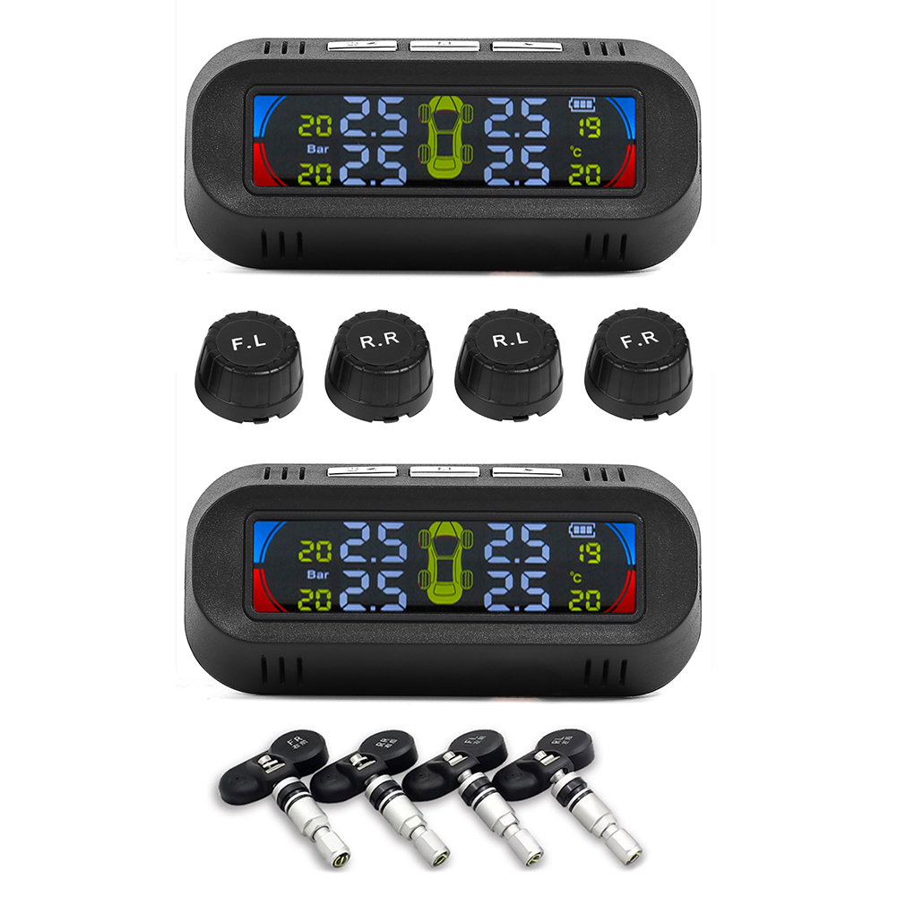 

AN-10C Solar Car TPMS Auto Tire Pressure Monitoring System with 4 Sensors, Built-in, 501 Original