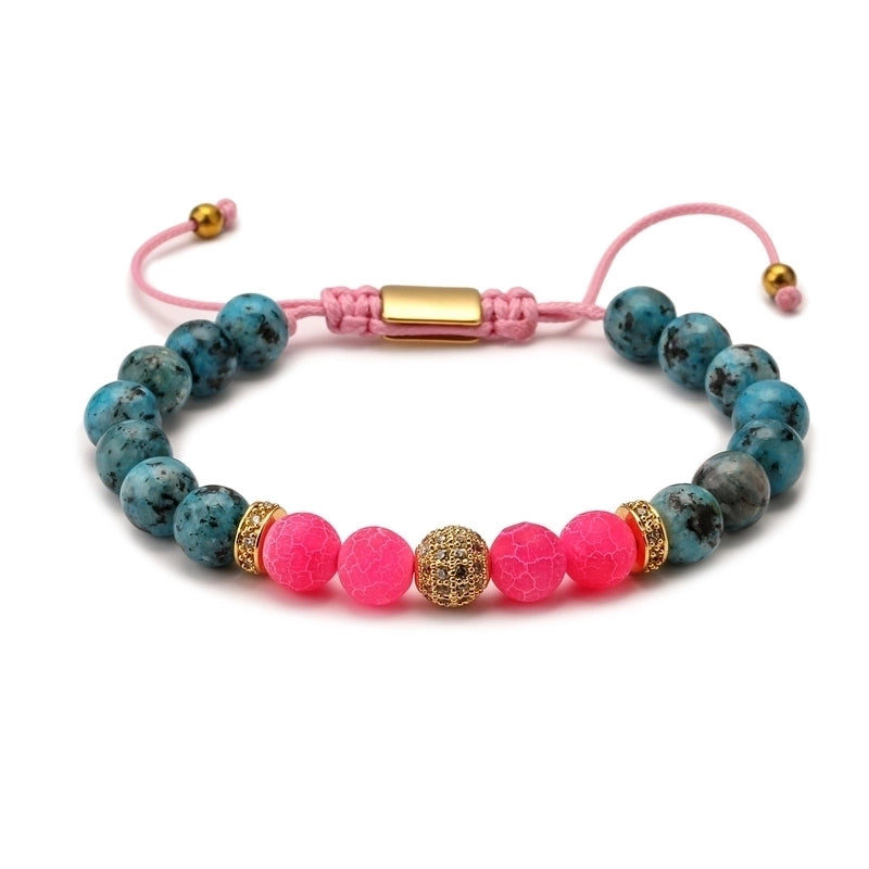 Retro Geometric Natural Stone Bracelets