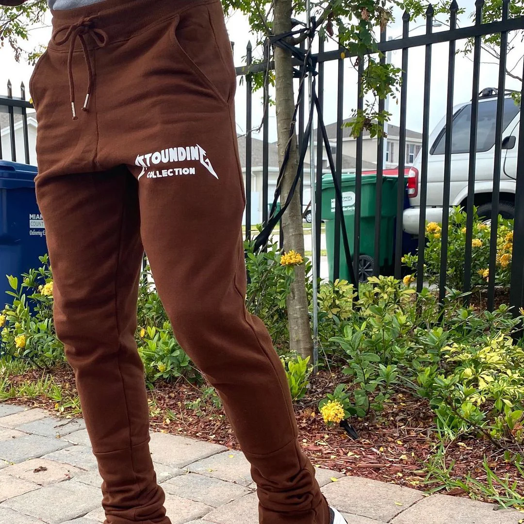 Casual style character print track trousers